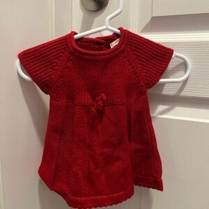 Cat & Jack Red Knit Sweater Dress